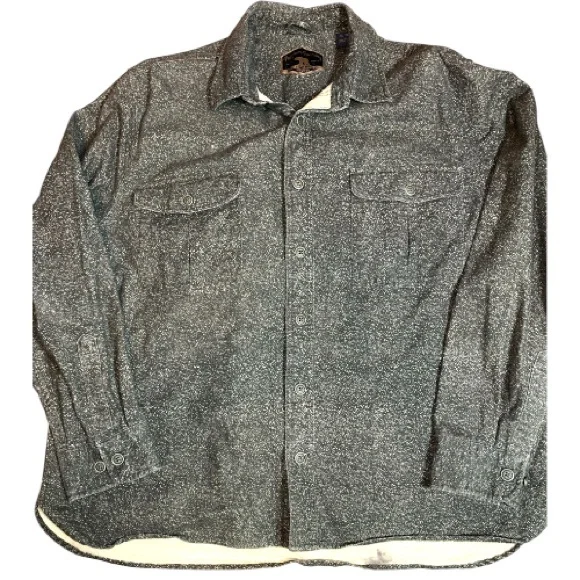 Freedom Foundry Mens Chamois Green Flannel Button Down Shirt size XL - Picture 5 of 12